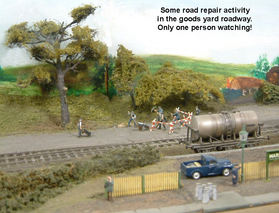 Some repair work on the goods yard roadway